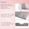 myaokue-up Beauty Salon Eyelash Extension Velvet Lash Pillow Beauty Salon Memory Foam Neck Pillow for Lash Extension Grafting Make Up Side Pockets for ToolsGrey