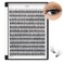 Bodermincer 7D10D20D30D40D50D60D80D100D Lash Cluster 240pcs D Curl Individual Cluster Eyelashes Fluffy false Eyelashes Extension Lash Cluster DIY at Home 20D9mm