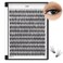 Bodermincer 7D10D20D30D40D50D60D80D100D Lash Cluster 240pcs D Curl Individual Cluster Eyelashes Fluffy false Eyelashes Extension Lash Cluster DIY at Home 20D9mm