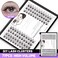 Bodermincer 84 Cluster D Curl Natural Style Eyelashes Professional Makeup Individual Cluster EyeLashes Grafting Fake False Eyelashes 12MM