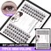 Bodermincer 84 Cluster D Curl Natural Style Eyelashes Professional Makeup Individual Cluster EyeLashes Grafting Fake False Eyelashes 12MM