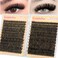 calphdiar Lashes Clusters 60D80D Thick Eyelash Clusters 480PCS Wispy Lash Clusters Eyelash Extensions Fluff Dcurly Individual Lashes 1018mm DIY Volume Lash Extension at Home