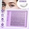 ALICE Clear Band Lash Clusters Kit Natural Wispy Lash Extensions Kit 1014mm DIY Eyelash Extension Kit CCurly Individual Lashes Kit with Lash Glue Lash Remover Self Application at Home by