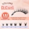 MLEN DIARY Cluster Lashes Wispy Individual Lash Extensions D Curl Natural Lash Clusters 10145MM 132 Pcs DIY Eyelash Extension Cat Eye Eyelash Clusters with Tweezers Selfapplication at Home by