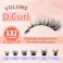 MLEN DIARY Cluster Lashes Wispy Individual Lash Extensions D Curl Natural Lash Clusters 10145MM 132 Pcs DIY Eyelash Extension Cat Eye Eyelash Clusters with Tweezers Selfapplication at Home by