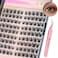 MLEN DIARY Cluster Lashes Wispy Individual Lash Extensions D Curl Natural Lash Clusters 10145MM 132 Pcs DIY Eyelash Extension Cat Eye Eyelash Clusters with Tweezers Selfapplication at Home by
