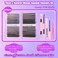DAODER Fluff Lash Clusters Kit 640pcs 40D100D Mega Volume Cluster Eyelash Extensions D Curl Wispy DIY Individual Lash Extensions Kit 916mm with Bond and Seal