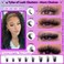 DAODER Fluff Lash Clusters Kit 640pcs 40D100D Mega Volume Cluster Eyelash Extensions D Curl Wispy DIY Individual Lash Extensions Kit 916mm with Bond and Seal