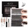 Magnetic SL DIY Lash Extensions Kit 320pcs Individual Lashes Clusters 30D 40D 60D Eyelash Extension Kit with Applicator and Lash BondSeal Lash Remover For False Eyelash Mix 1120mm 30D40D60D KIT