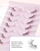 Easeful Half Lashes Natural Corner Eyelashes Wispy Natural Look Clear Band 34 Lashes Half01