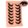 Boahankuke False Eyelashes Full Mink Lashes Long Eyelashes 200D Wispy Thick Russian Strip Lashes Cat Eye Volume Lash Strips D Curvature Dramatic 7 Pairs Fake Lash Extensions by