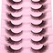 Kiromiro False Lashes Natural Look Faux Mink Eyelashes Wispy Fox Eye Lashes That Look Like Extensions 3D Mink Lashes Natural Strip Lashes Pack 7 Pairs
