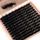 FANXITON 3D Volume Lash Clusters with Spiky 1218mm Long Lash Extension Wispy Eyelash Clusters Fluffy DIY Eyelash Extensions for Dramatic Salon Look at Home