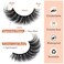 Focipeysa Fluffy Volume False Eyelash Cat Eye Lashes Thick Fake Eyelashes Dramatic Faux Mink Eyelash 9D Eyelashes 16mm Eyelashes Pack 7 Pairs Lash Pack