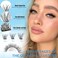 Geeneiya Lash Clusters Wispy C Curl Eyelash Clusters 1216MM Individual Eyelashes Natural Cluster Eyelash Extensions Cluster Lashes Natural Look154PCS C Curl 121416mm