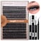 Geeneiya Volume Lash Clusters Kit DIY Lash Extension Kit D Curl Eyelash Extensions with Waterproof Lash Bond and Seal Waterproof Tweezers1016MM Cluster Lashes 300Pcs