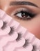 Easeful Half Lashes Natural Half Eyelashes Cat Eye Corner Lashes Narutal Look Wispy Lashes False Half Lashes 34 Lashes End Lashes Half03