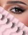 Easeful Half Lashes Natural Half Eyelashes Cat Eye Corner Lashes Narutal Look Wispy Lashes False Half Lashes 34 Lashes End Lashes Half03