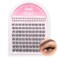 JIMIRE Venus Lash Clusters with Bottom Lashes Natural Look Wispy 1016MM Eyelash Clusters DCurly Cluster Eyelash Extensions 112Pcs DIY Lash Extension Invisible Band Lashes Clusters
