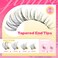 JIMIRE Venus Lash Clusters with Bottom Lashes Natural Look Wispy 1016MM Eyelash Clusters DCurly Cluster Eyelash Extensions 112Pcs DIY Lash Extension Invisible Band Lashes Clusters
