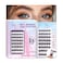 M J JoMay Self Adhesive Eyelashes Press on Lashes No Glue Needed Glueless Lashes PreGlued Natural Cluster Extension Kit D Curl For Beginners No Sticky Residue 1 Step DIY 48PCS 1016mm X03
