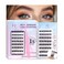 M J JoMay Self Adhesive Eyelashes Press on Lashes No Glue Needed Glueless Lashes PreGlued Natural Cluster Extension Kit D Curl For Beginners No Sticky Residue 1 Step DIY 48PCS 1016mm X03