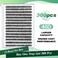 KEYYOU Lash Clusters 300pcs Individual Lashes 40D 007D Curl 12mm DIY Eyelash Extension Soft Natural Volume Cluster Lashes with Large Tray