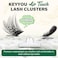 KEYYOU Lash Clusters 144pcs Individual Lashes D Curl 18mm Eyelash Clusters Air Touch Cluster Lashes Super Lightweight Soft Wispy Comfortable Easy DIY at HomeAir02D18mm
