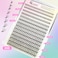 AILAISHI Lash Clusters DIY Cluster Eyelash Extensions 280pcs 916mm 20D Wispy D Curl Natural LashesWaterproof Fake Cat Eye Soft Individual Soft Clusters16MIX23X