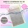 AILAISHI Lash Clusters DIY Cluster Eyelash Extensions 280pcs 916mm 20D Wispy D Curl Natural LashesWaterproof Fake Cat Eye Soft Individual Soft Clusters16MIX23X