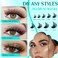 GEMERRY Lash Clusters 280pcs Clusters Lashes D Curl SoftNatural Individual Lashes Cluster Eyelash Clusters DIY Lash Extensions at Home40P1018mm