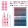 EIWH Lash Clusters Kit 280Pcs Individual Cluster Lash Extensions Kit 30D40D Wispy Eyelash Clusters with Lash Bond and Seal and Tweezers and Nail stickers 816mm 2 Styles Mix Lashes Clusters Kit