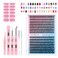 EIWH Lash Clusters Kit 280Pcs Individual Cluster Lash Extensions Kit 30D40D Wispy Eyelash Clusters with Lash Bond and Seal and Tweezers and Nail stickers 816mm 2 Styles Mix Lashes Clusters Kit