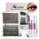 AILAISHI Lash Clusters Kit DIY Cluster Eyelash Extensions 916mm 30D40D 280pcs D Curl Natural Volume Lashes with Lash Bond and Seal TweezersWaterproof Fake Cat Eye Wispy Individual Clusters16MIX11S