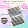 AILAISHI Lash Clusters Kit DIY Cluster Eyelash Extensions 916mm 30D40D 280pcs D Curl Natural Volume Lashes with Lash Bond and Seal TweezersWaterproof Fake Cat Eye Wispy Individual Clusters16MIX11S