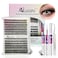 AILAISHI Lash Clusters Kit DIY Cluster Eyelash Extensions 916mm 30D40D 280pcs D Curl Natural Volume Lashes with Lash Bond and Seal TweezersWaterproof Fake Cat Eye Wispy Individual Clusters16MIX11S