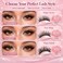 WIGICD Lash Clusters Kit Eyelash Clusters Individual Lash Extension Kit Pcs D Curl Fluffy Wispy False Eyelashes Extensions Thin Band with Bond Seal Tweezers Brush Removers 30D40D KIT 916mm