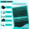 AMZGIRL LASH Lash Clusters Wispy 280PCS Eyelash Extension 60D 80D Cluster Lashes Individual Lashes DIY Lash Extension Natural Look Cluster Eyelash Extensions Soft False Eyelashes at Home for Beginners