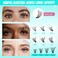 AMZGIRL LASH Lash Clusters Wispy 280PCS Eyelash Extension 60D Cluster Lashes Individual Lashes DIY Lash Extension Natural Look Cluster Eyelash Extensions Soft False Eyelashes at Home for Beginners12mm