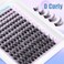 Newcally Lash Clusters Wispy Lash Extension Dcurly Eyelash Clusters Natural Look 1018mm Cluster Eyelash Extensions 144Pcs Volume Individual Lashes Spiky Cluster Lashes Manga by