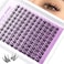JIMIRE Manga Lash Clusters Natural Eyelash Clusters C Curly 1014MM Fairy Cluster Eyelash Extensions with Spikes 110Pcs Wispy Individual Lashes Clusters DIY Natural Eyelashes Clusters at Home