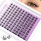 JIMIRE Manga Lash Clusters Natural Eyelash Clusters C Curly 1014MM Fairy Cluster Eyelash Extensions with Spikes 110Pcs Wispy Individual Lashes Clusters DIY Natural Eyelashes Clusters at Home