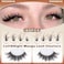 TOOCHUNAG Manga Lash Clusters Spiky Eyelash Clusters Wispy Individual Lashes Extension 160pcs DIY Cluster Eyelash Extensions 1016mm D Curly Natural Individual Cluster Lashes by