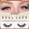 TOOCHUNAG Manga Lash Clusters Spiky Eyelash Clusters Wispy Individual Lashes Extension 160pcs DIY Cluster Eyelash Extensions 1016mm D Curly Natural Individual Cluster Lashes by