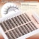 TOOCHUNAG Manga Lash Clusters Spiky Eyelash Clusters Wispy Individual Lashes Extension 160pcs DIY Cluster Eyelash Extensions 1016mm D Curly Natural Individual Cluster Lashes by