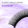 NAGARAKU Eyelash Extensions Individual Lashes 005mm D curl 11mm Classic Matte Black Soft Natural Professional 16 rows Beauty Salon Supplies Purple Card