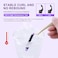 NAGARAKU Eyelash Extensions Individual Lashes 005mm D curl 11mm Classic Matte Black Soft Natural Professional 16 rows Beauty Salon Supplies Purple Card