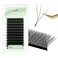 NATUHANA Eyelash Extensions 007 C Curl 812mm W Shaped Clover Classic Easy Fan Permanent Volume Lash Extensions Automatic Blooming Flower LashProfessional Supplies for Lash Techs3D007C812 Mix