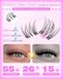 wtvane Natural Lash Clusters Venus Wispy Cluster Eyelash Extensions Invisible Thin Band Eyelash Cluster 816mm DIY Lash Extensions with Clear Band Individual Lashes Clusters Natural Look by WTVANE