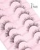 Onlyall Lashes Mink False Eyelashes Natural Wispy Lashes Soft Faux Mink Lashes Fluffy False Lashes DK77
